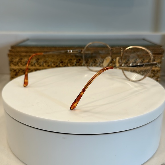 VTG Polo - Gold-Toned Round Rx Eyeglass Frames - EUC, w/ Ralph Lauren Hard-Case - Picture 5 of 17